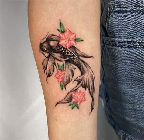 beautiful koi tattoo